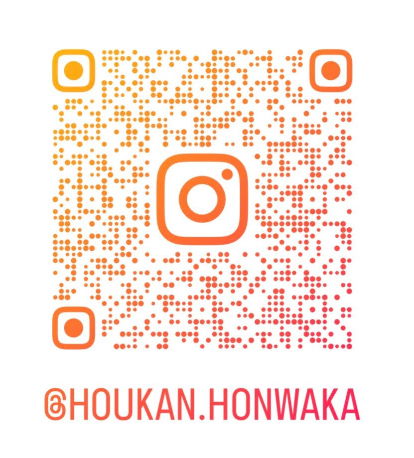 Instagram @houkan.honwaka のQRコード
